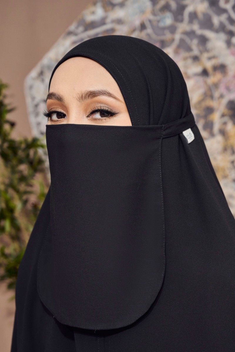 KHADIJA Purdah in Black